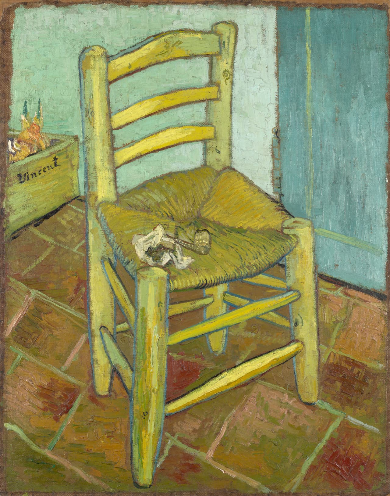 Vincent van Gogh. La silla de Van Gogh, 1888. The National Gallery, Londres, comprada por el Courtauld Fund en 1924. Foto cortesía de The Art Institute of Chicago.