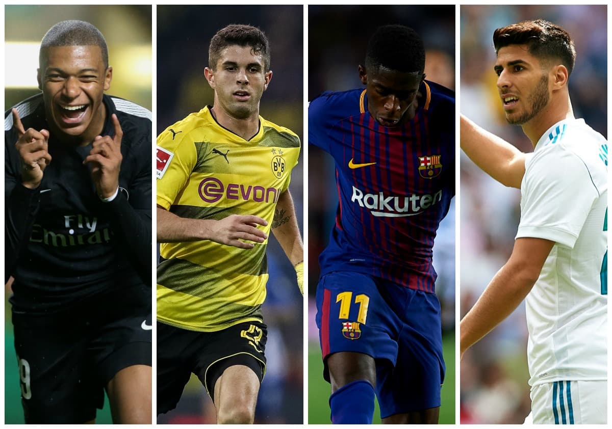El estadounidense Christian Pulisic se destaca en este top 10 del
<a href="https://as.com/diarioas/2017/09/12/blogs/1505214304_030360.html">Diario AS</a> en el que hay jugadores con más cartel como Kylian Mbappé, Ousmane Dembélé y Marco Asensio.