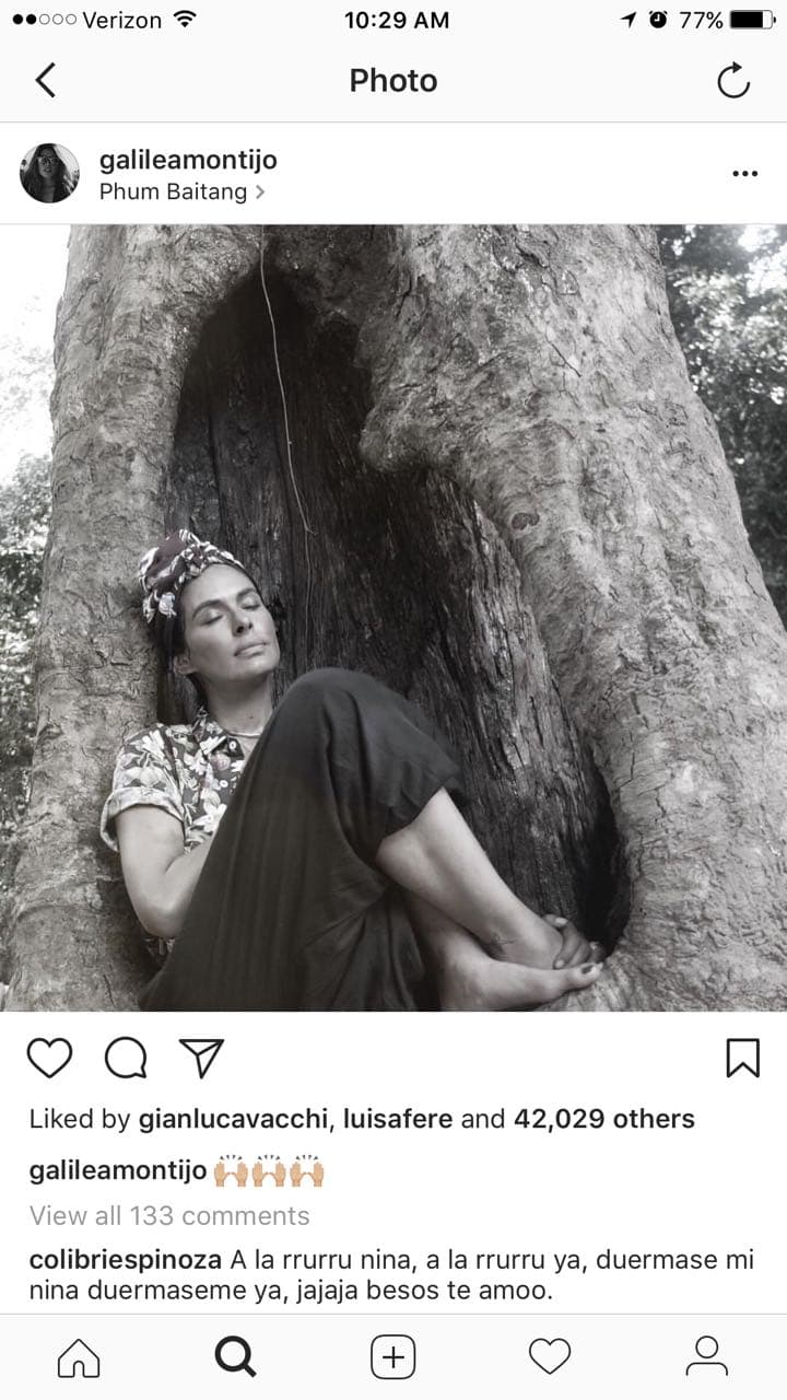 Desde que se les ha visto por separado, la modelo ha compartido fotos en las que luce muy sensual. Por su lado, el italiano ha desbordado toda su atención a la galería fotográfica de la presentadora del programa 'Hoy'.