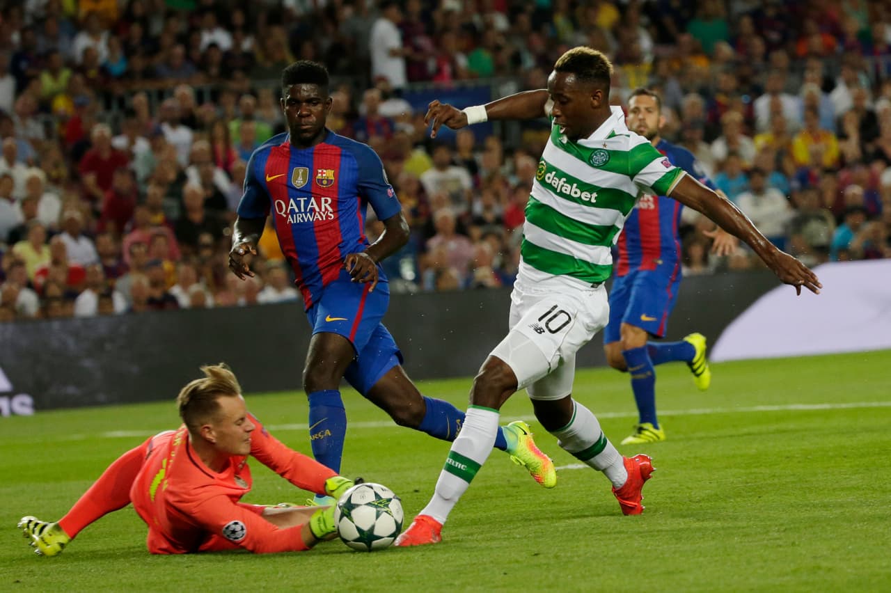 El joven francés Moussa Dembélé, del Celtic Glasgow, estaría en los planes del A.C. Milan y sus nuevos dueños chinos.