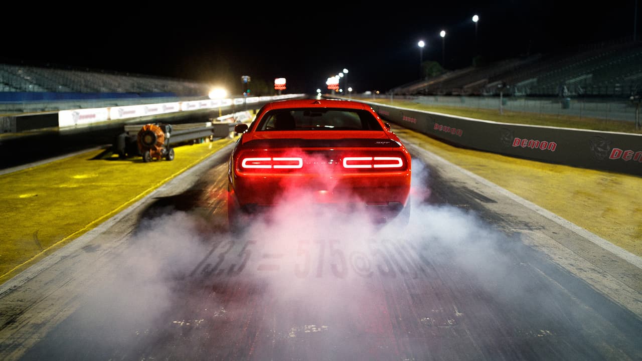 The 2018 Dodge Challenger SRT Demon combines the best of both mechanical and electronic tuning to deliver maximum launch force while still maintaining precision directional control.