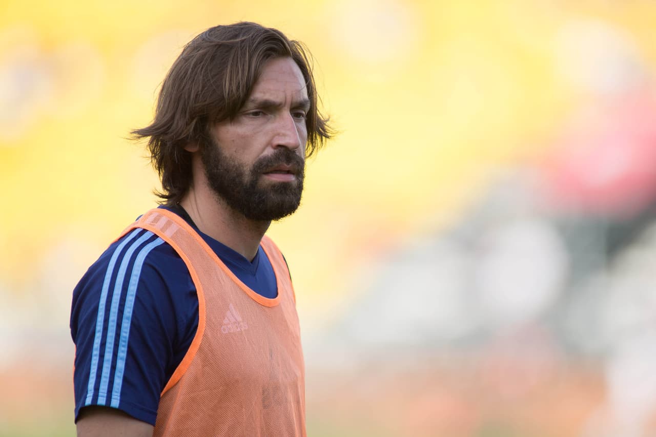 Andrea Pirlo presenció la victoria de NYCFC ante Columbus desde el banco.