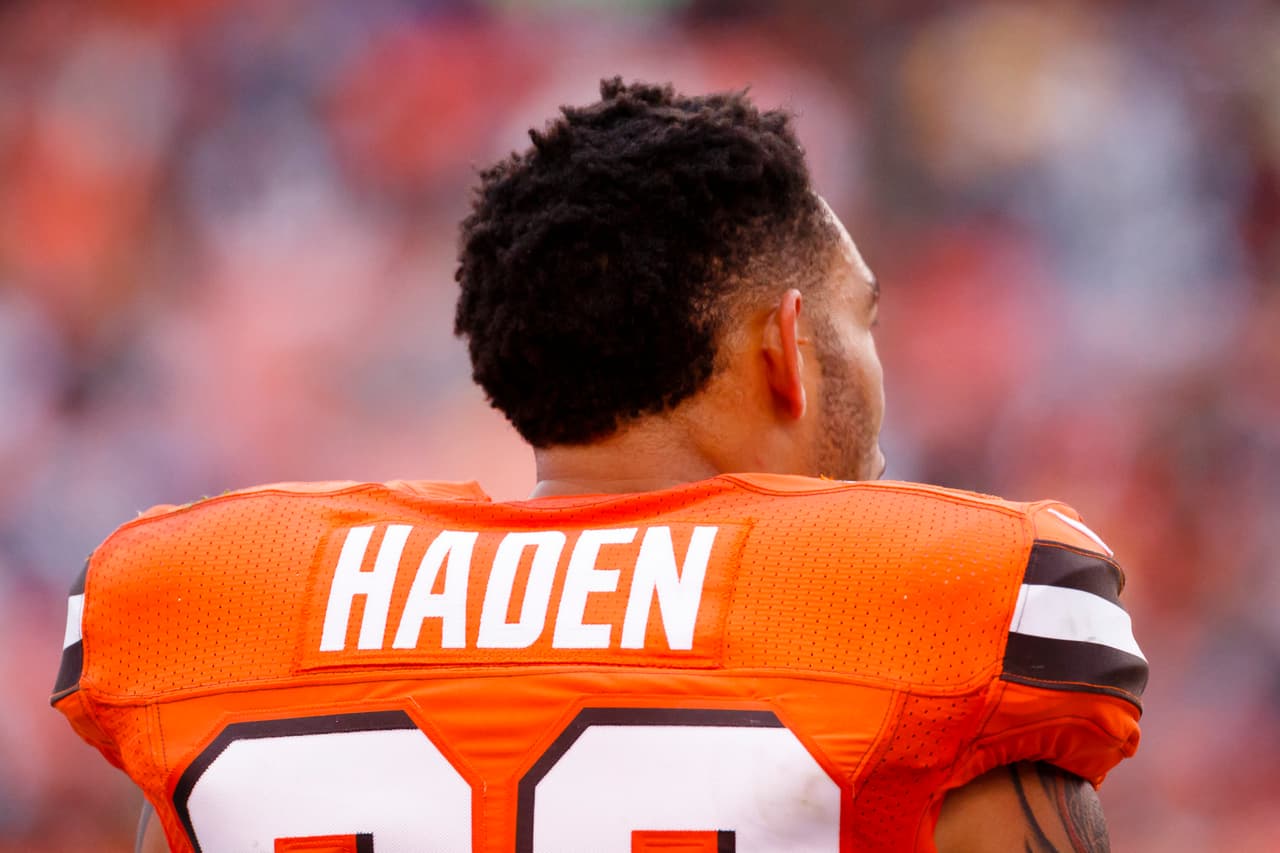 Cleveland Browns cornerback Joe Haden (23) on the sideline against the New York Jets during an NFL football game at Ford Field in Cleveland, OH., Sunday, Oct. 30, 2016. (AP Photo/Rick Osentoski)
