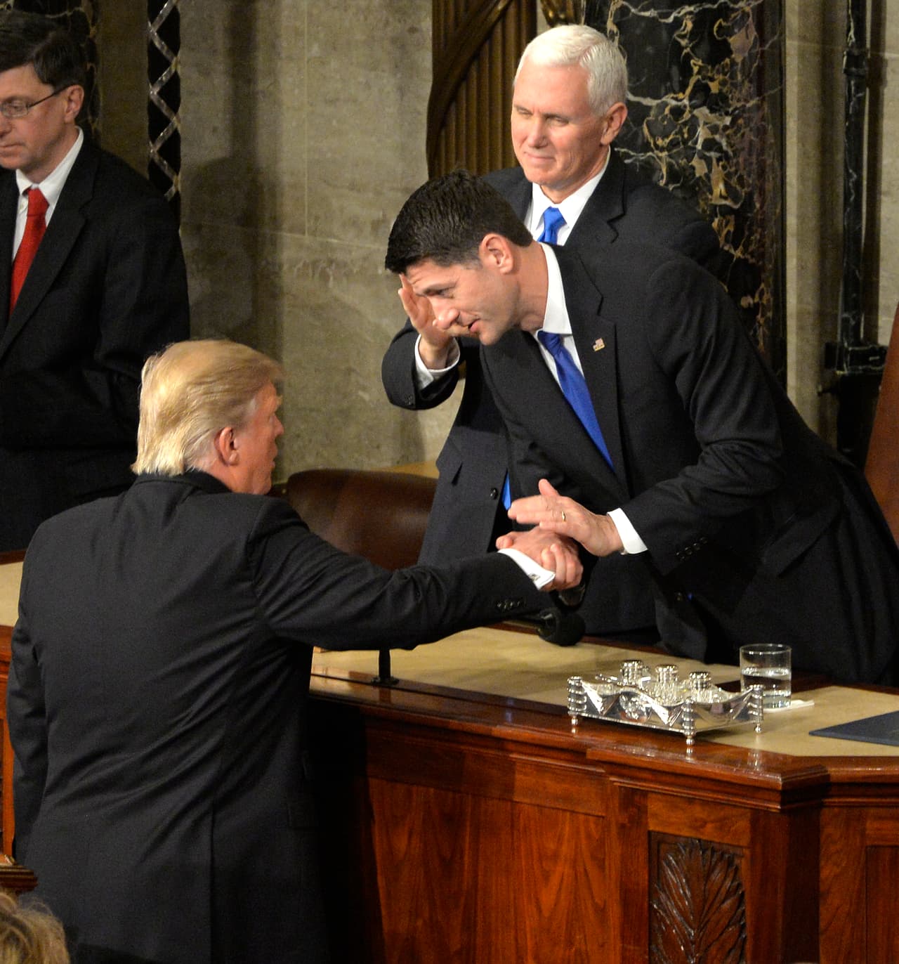 La despedida a Paul Ryan, el Presidente de la Cámara de Representantes.