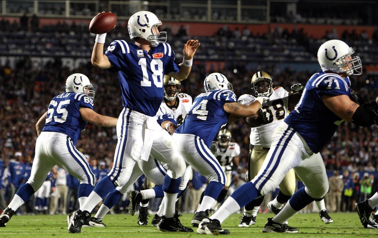 En el Super Bowl XLIV en el Sun Life Stadium el 7 de febrero del 2010, juego que perdieron ante los Saints 31-17.