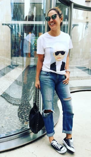 Karla Martínez disfrutando de un sabadito de relax. (Febrero 6, 2015)