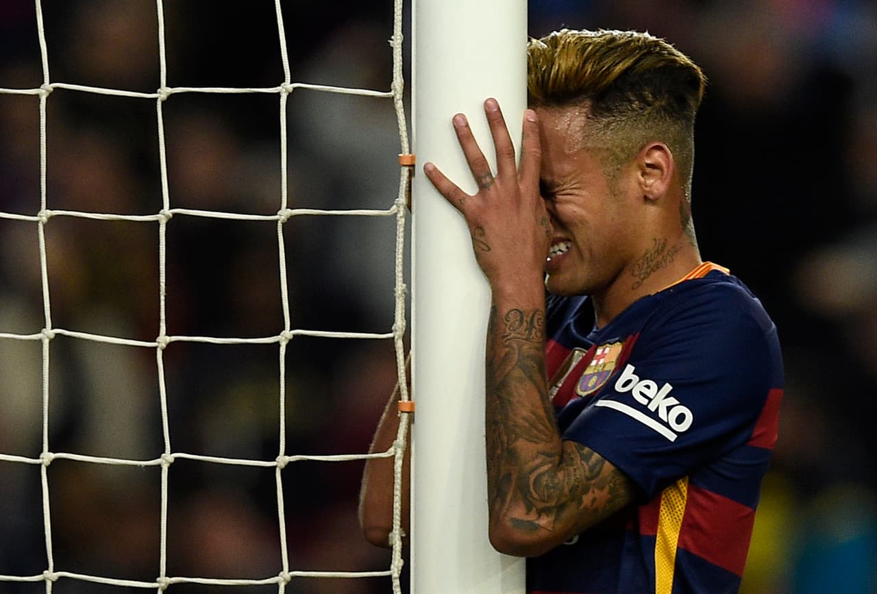 El brasileño Neymar era otro jugador con un nivel por debajo de lo usual.