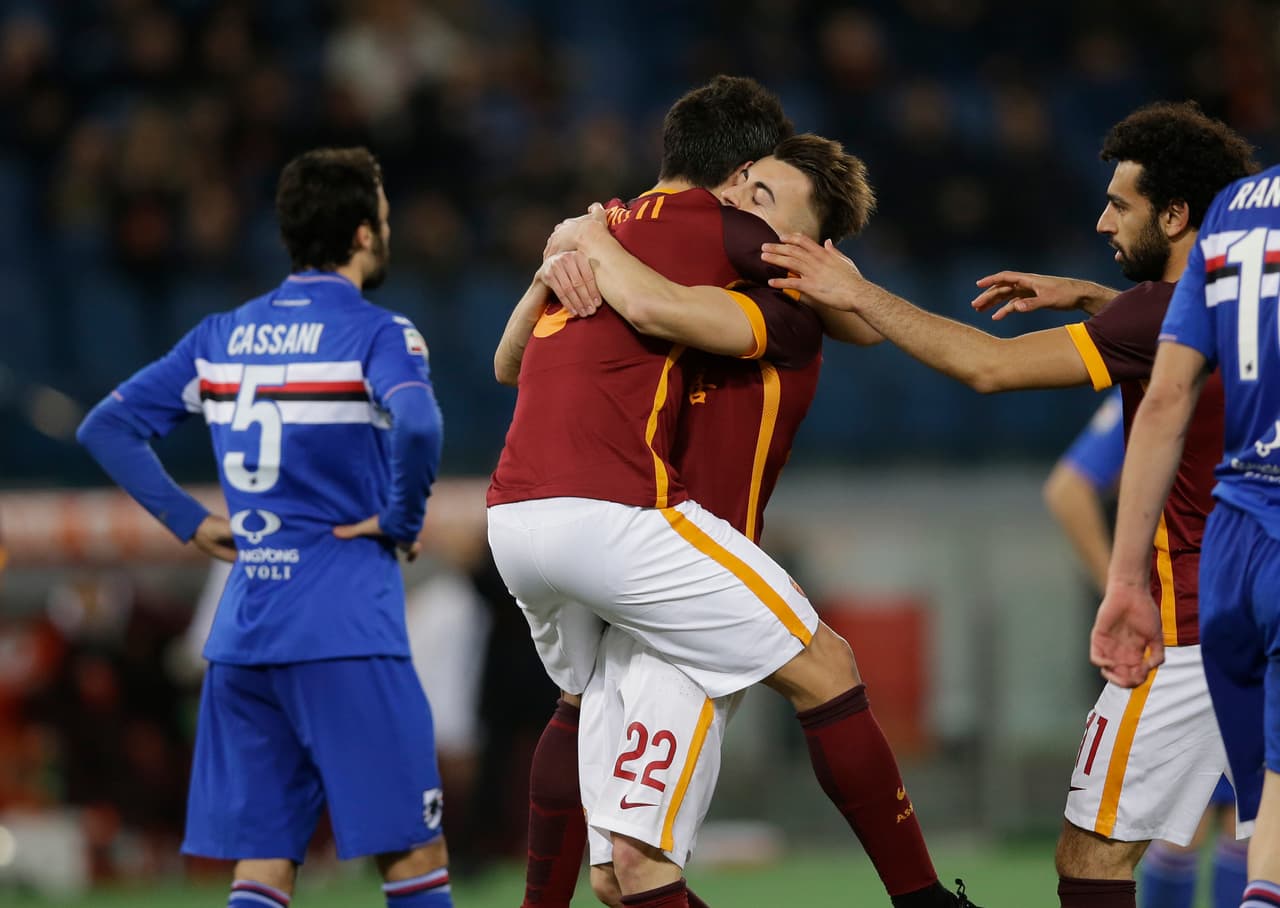Roma 2-1 Sampdoria: La Roma gana con apuros y liga su tercer triunfo consecutivo