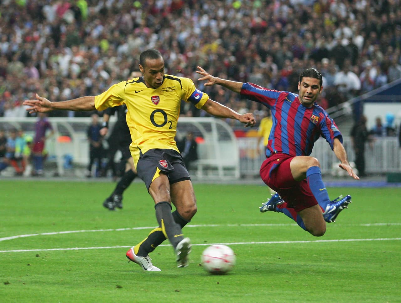 Un año después, en mayo de 2006, Márquez sería titular en la final de la Champions contra el Arsenal de Henry (quien después sería su compañero en el Barcelona y en la MLS). Aquel choque se disputó en el legendario Stade de France.