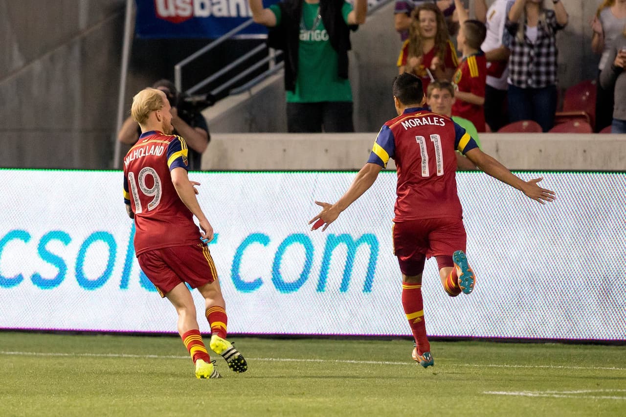 Javi Morales marcó el sexto gol en el año.