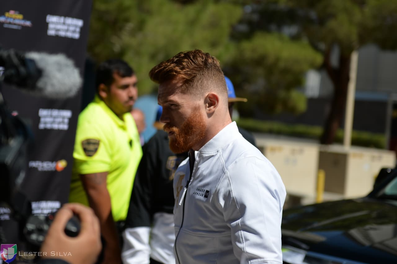 Se le vio con un semblante tranquilo, aguardando el momento de vencer al primer adversario: la báscula.