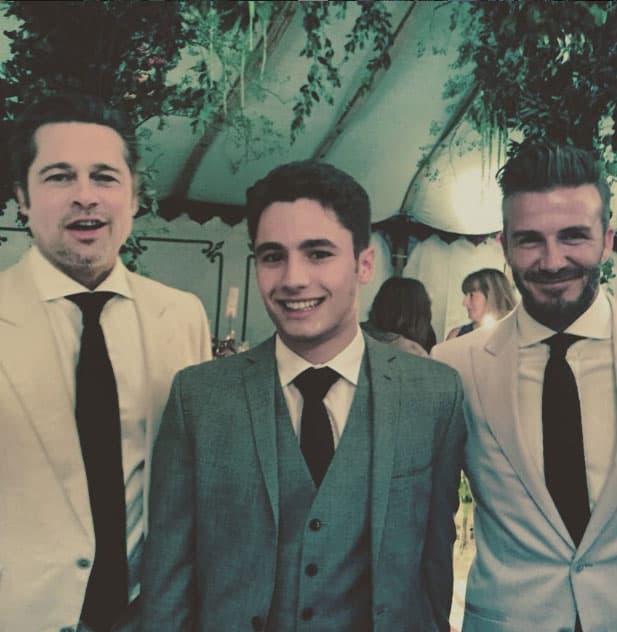 No podían faltar estos galanes en la boda de su gran amigo el director.