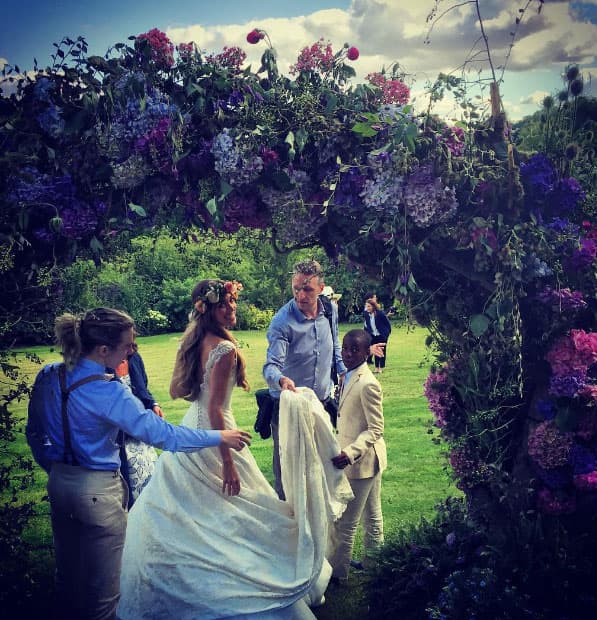 Jacquie lució feliz y radiante.