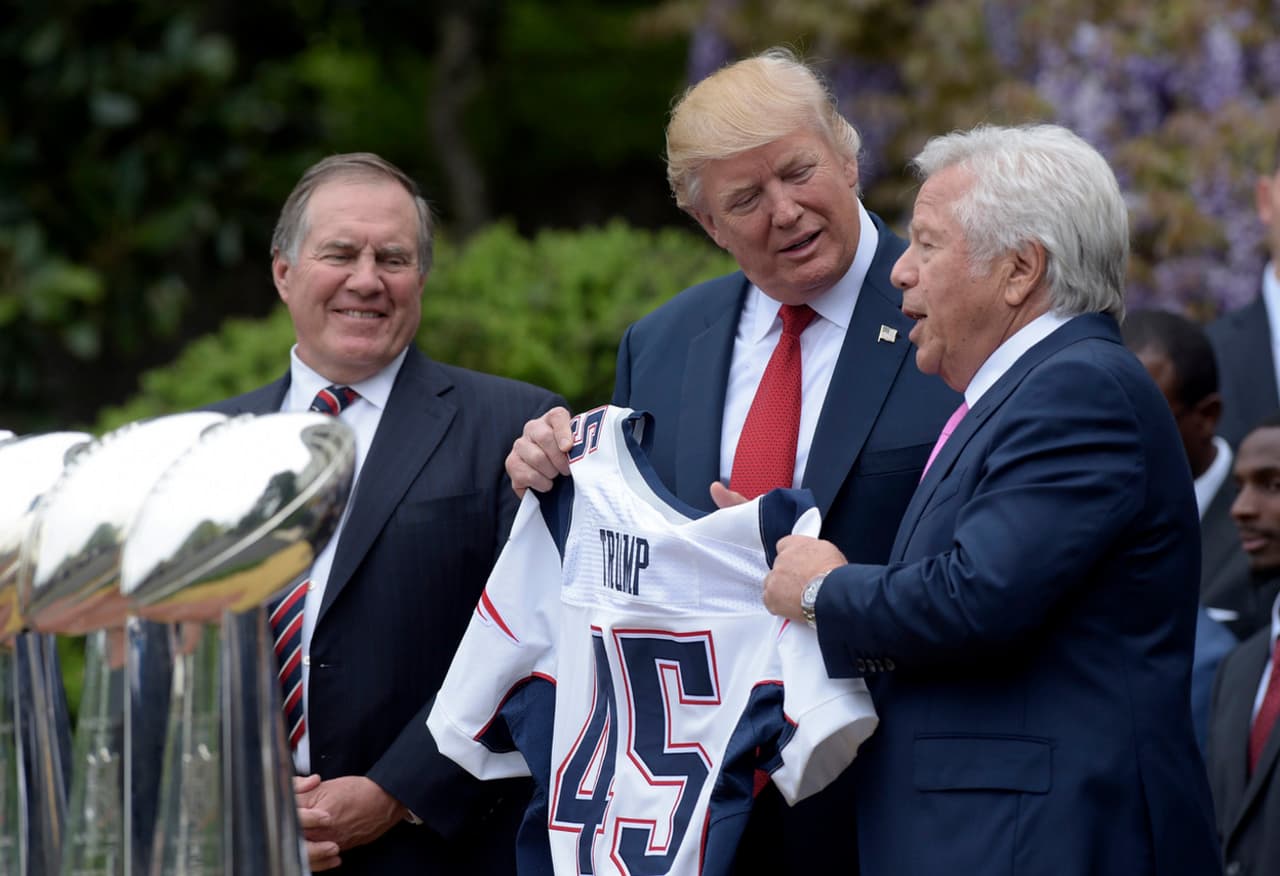 New England Patriots visitan a Donald Trump en la Casa Blanca