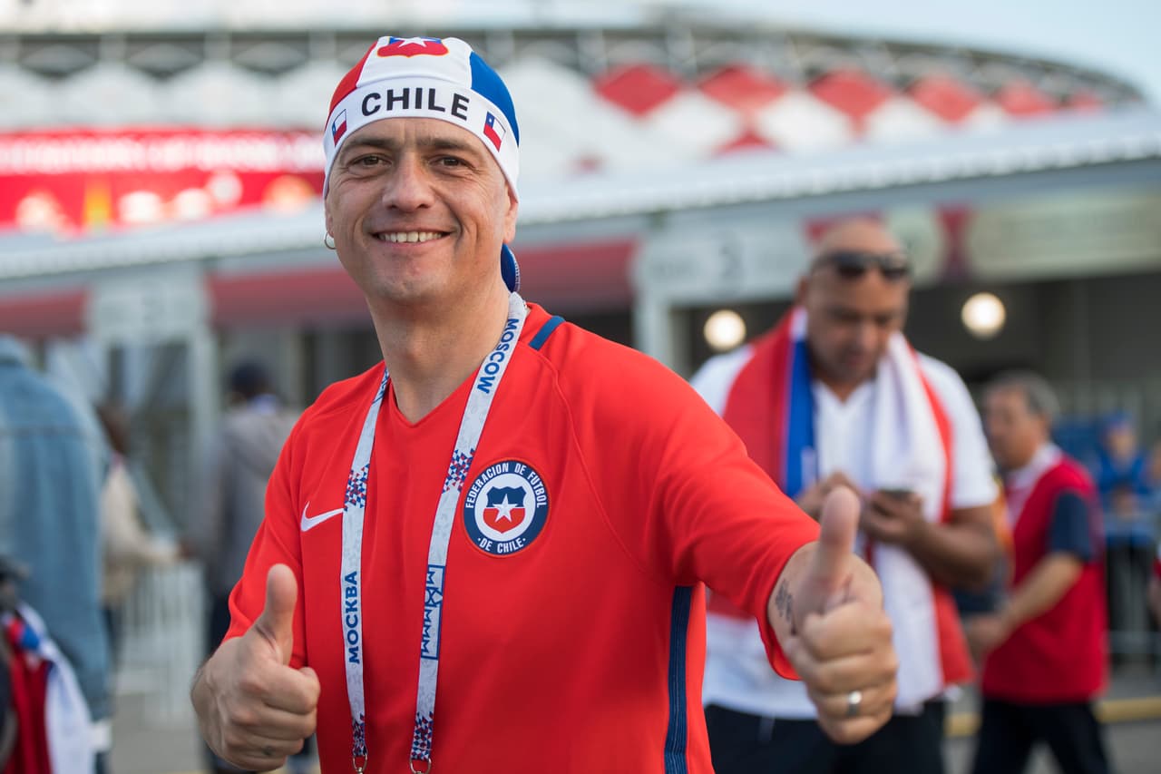 Muy buena actitud entre los fanáticos para este partido ante los leones africanos.