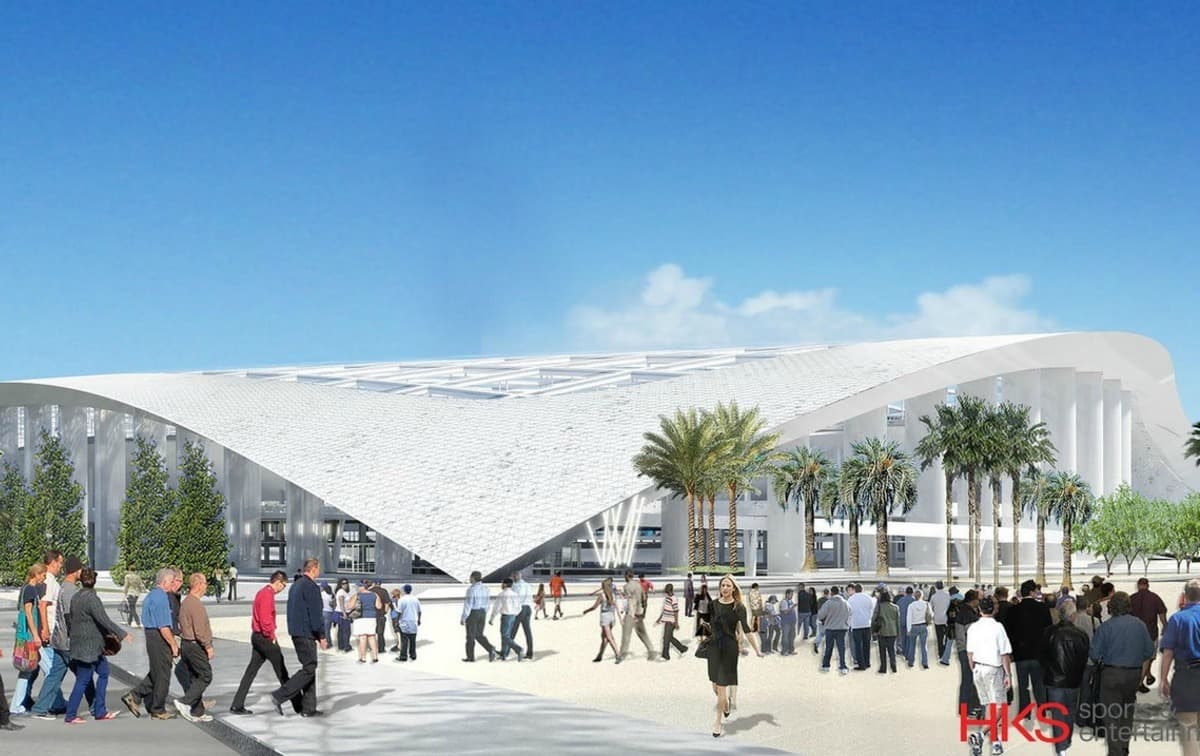 Dale un vistazo a las imágenes de cómo quedará el nuevo estadio de los Rams en Inglewood, el sitio del Super Bowl LV.