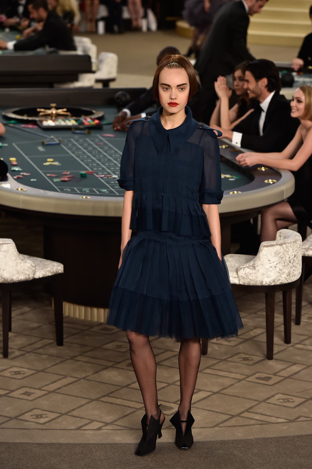 El Grand Palais de París quedó irreconocible para el show.