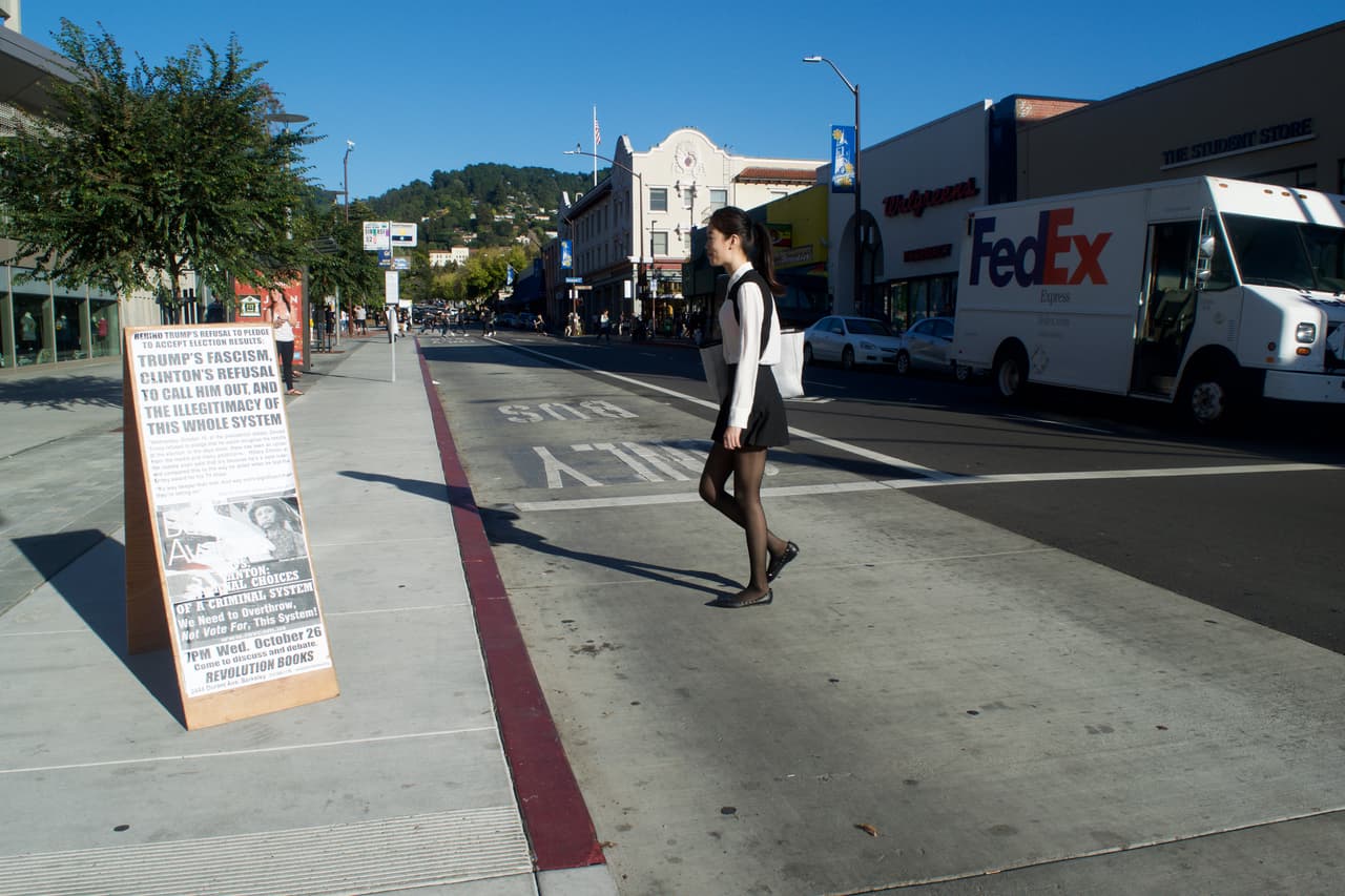 El campus de la Universidad de Berkeley no se ha escapado del ambiente polarizado que han traido las elecciones.
