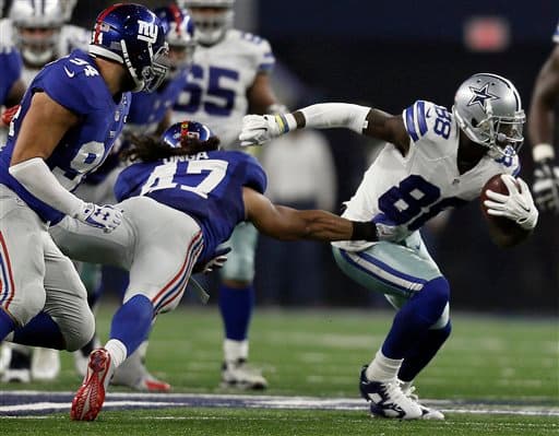 Las mejores tomas del duelo cardiaco que se llevó los Dallas Cowboys 27-26 sobre los New York Giants.