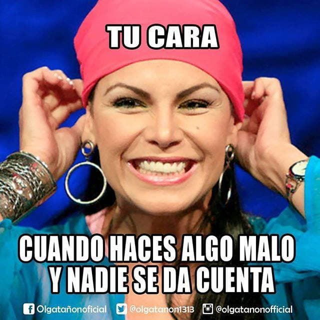 “Un poco de humor para este domingo #olgatañon #olgatanonofficial #humor #meme”- Olga Tañón.
