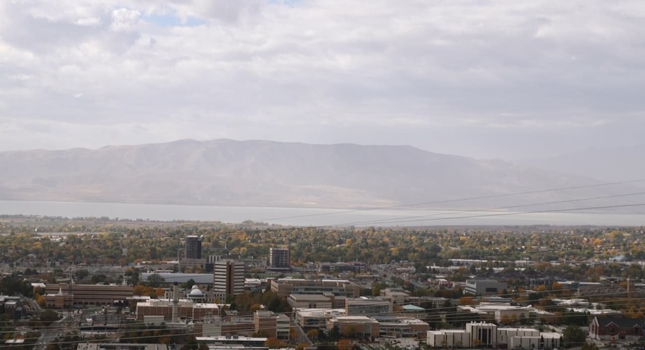 La vista de Provo, una ciudad en Utah donde casi la totalidad de sus habitantes son mormones.