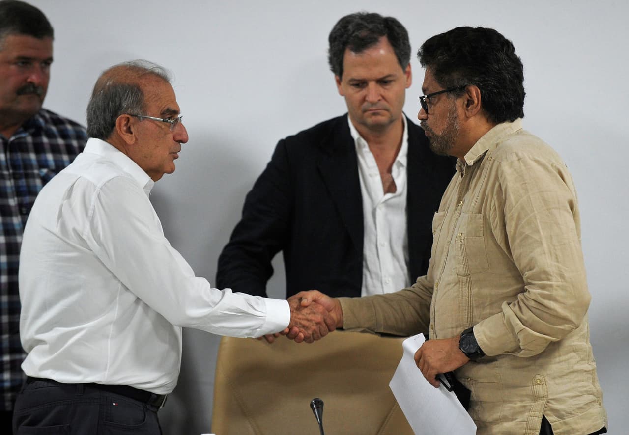 Iván Márquez y Humberto de la Calle.