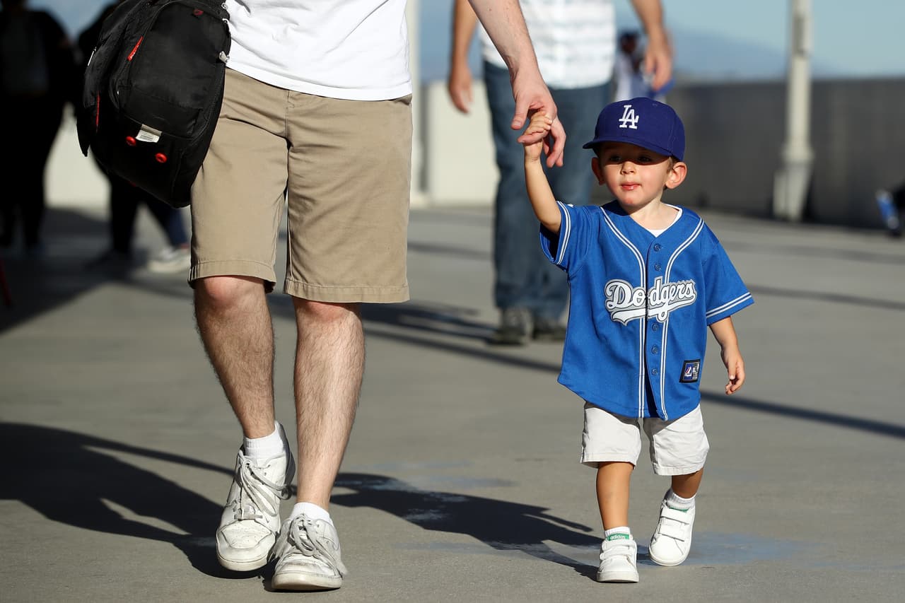 A la fiesta llegaron seguidores de todas las edades: pasiones desde muy chicos por los Dodgers.