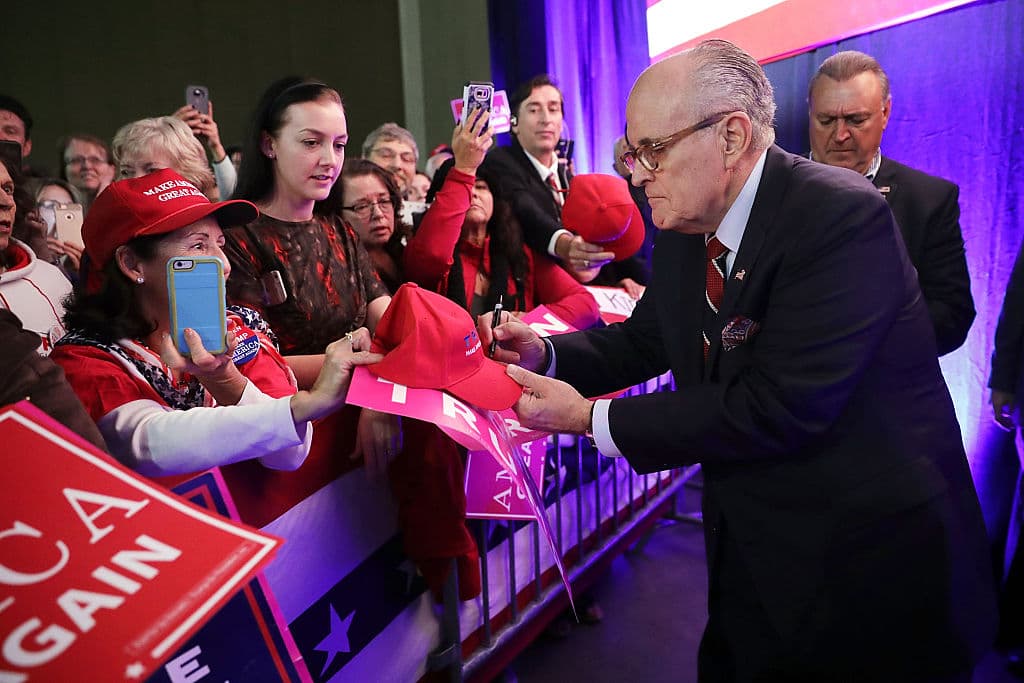 Giuliani visitó Reno, Elko y Las Vegas, Nevada, este fin de semana.