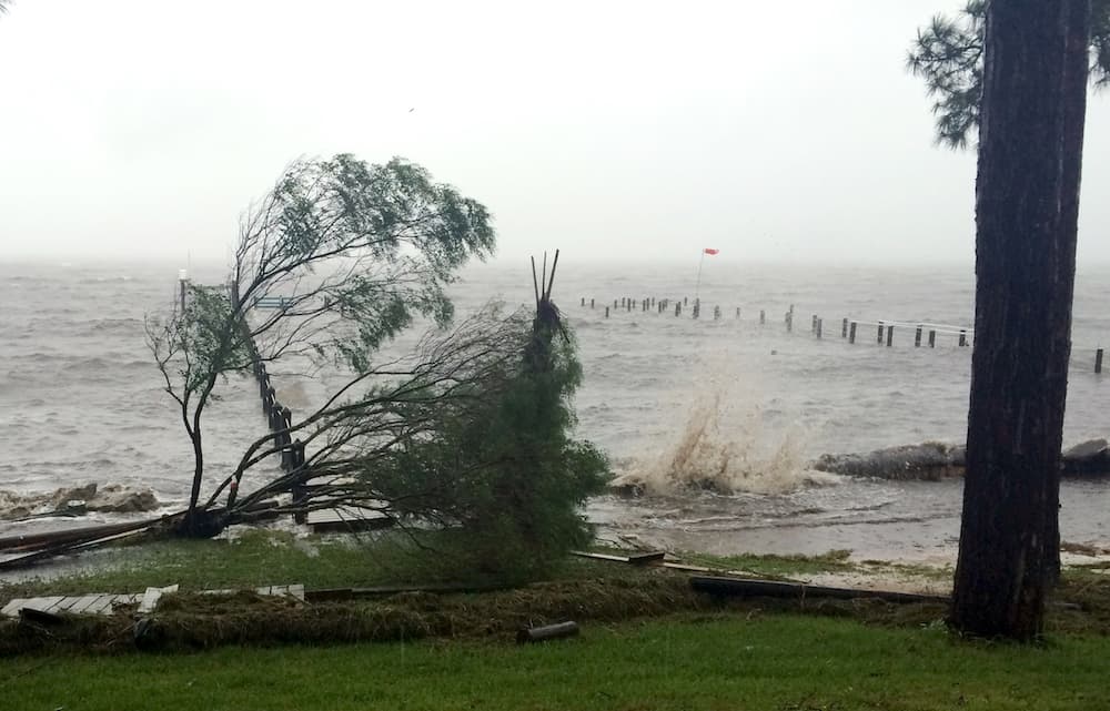 Fuertes vientos, lluvia y oleaje anticiparon la llegada del huracán Hermine a la costa oeste de Florida