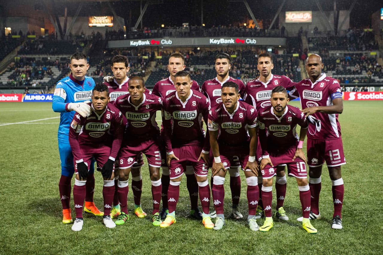 Oct 19, 2016; Portland, OR, USA; Deportivo Saprissa starters pose for a photo before a game against the Portland Timbers at Providence Park. The game ended tied 1-1. Mandatory Credit: Troy Wayrynen-USA TODAY Sports