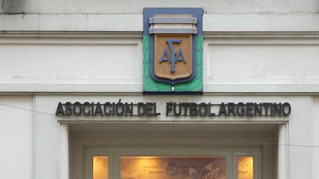Fachada de la AFA en Buenos Aires.