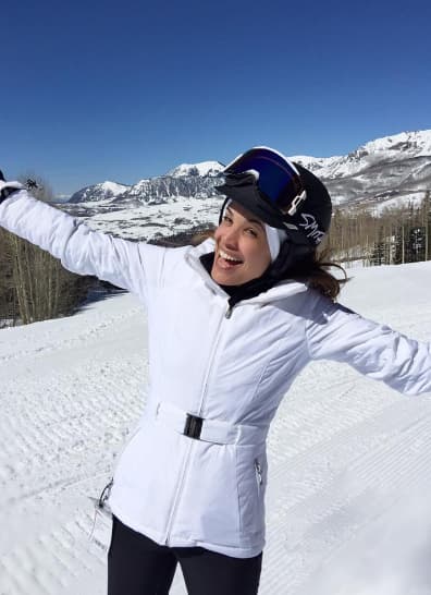 Nuestra Karlita Martínez tuvo unas frías pero inolvidables vacaciones.