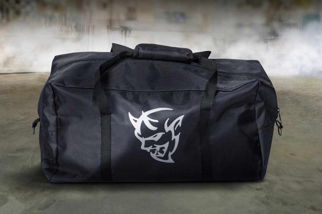 The Demon Crate delivers what customers need to take the 2018 Dodge Challenger SRT Demon from the street to the drag strip and back again. This is a special, limited-production set of tools for the Dodge Challenger SRT Demon that includes this tool bag.