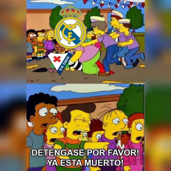 Burlas por la caída del Barcelona en Anoeta y la goleada del Madrid a Eibar