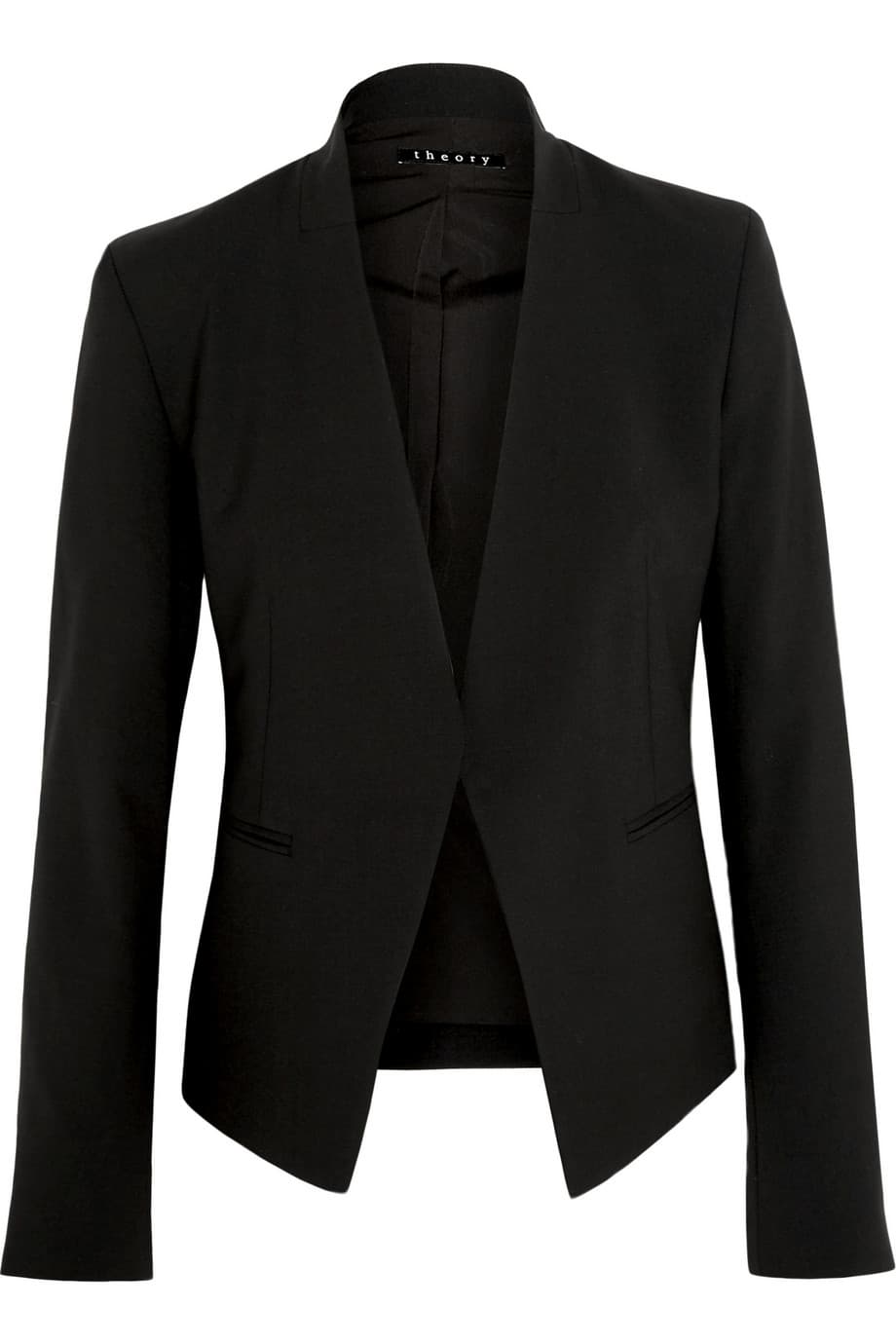 4. Busca un blazer uno sin botones o de abotonadura sencilla que será tu mejor aliado para los días que tengas que dar una presentación como este modelo “Lanai” de Theory. Combínalo con jeans y sneakers para darle un toque más moderno.
<br>