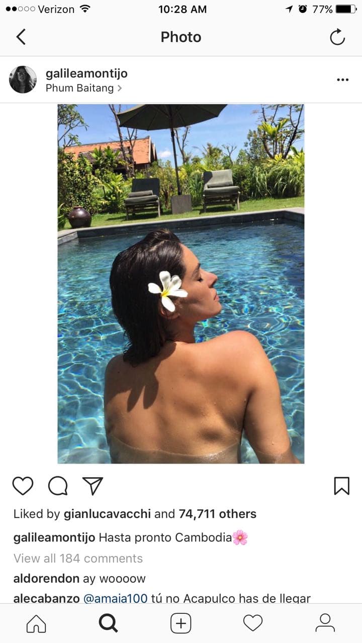 Se trata de la presentadora mexicana Galilea Montijo, quien desde hace unas semanas empezó a recibir los corazones del italiano.