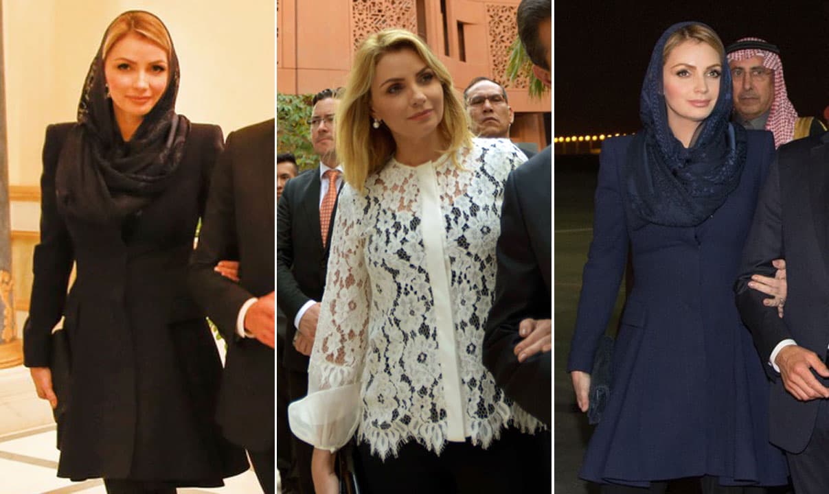 La famosa acompañó a Enrique Peña Nieto en su visita oficial a Medio Oriente.