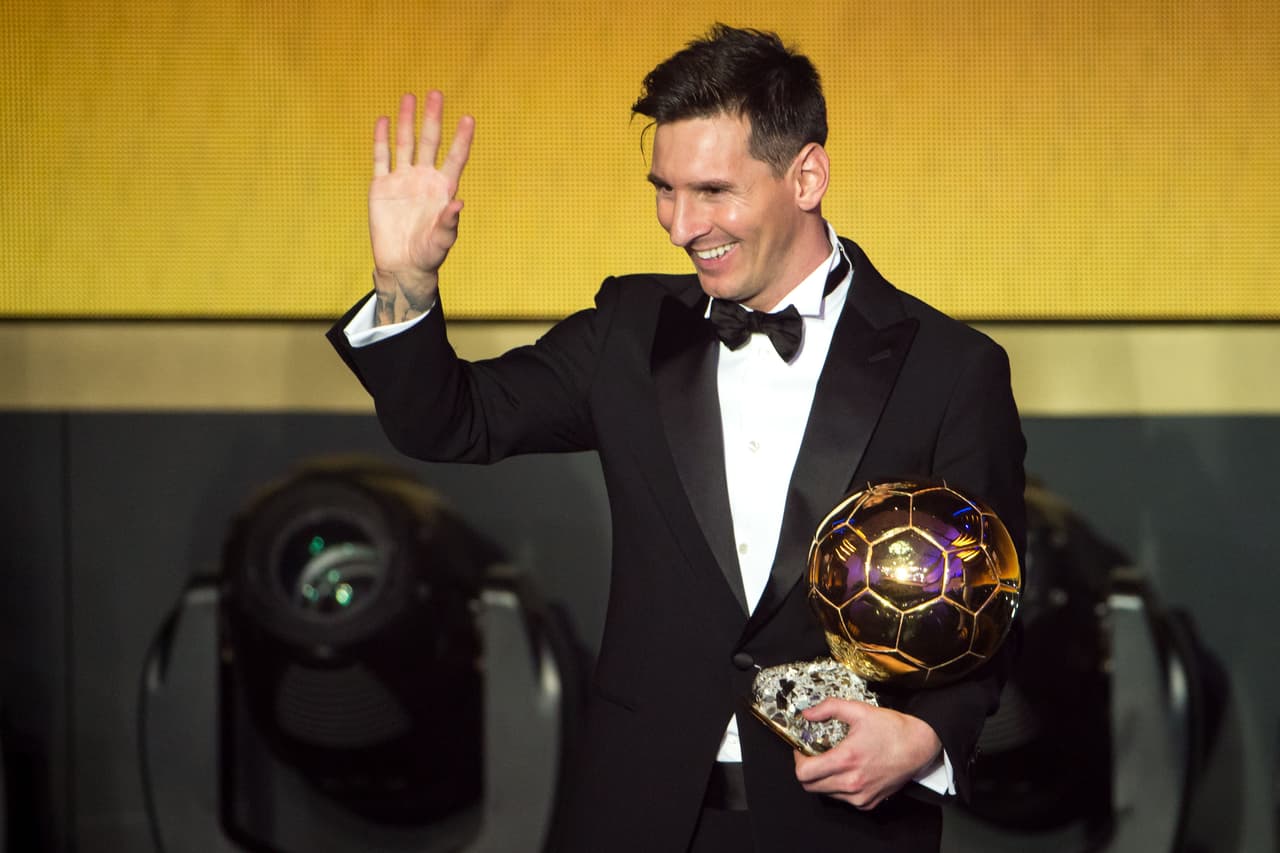 Lionel Messi, con cinco premios, lidera el palmarés del Balón de Oro
