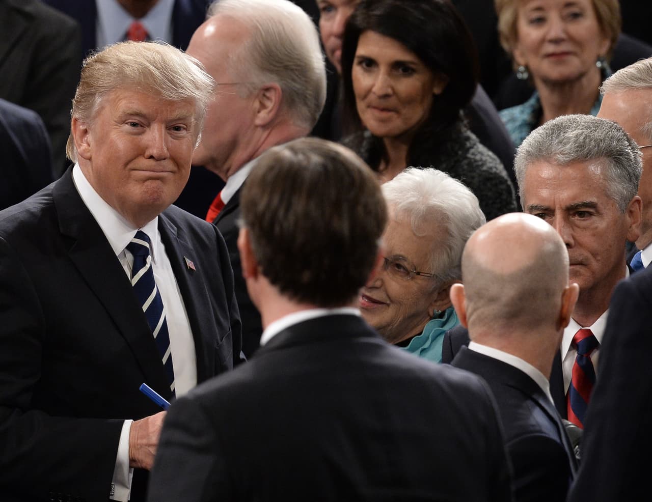 Así se despidió el presidente al terminar su presentación ante el congreso.