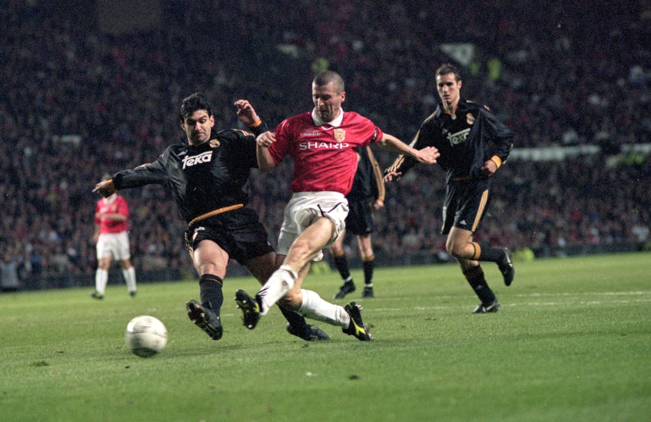 El primer duelo del Real Madrid en Champions League en suelo británico se dio en la temporada 1999-2000 cuando visitó al Manchester United en los cuartos de final.