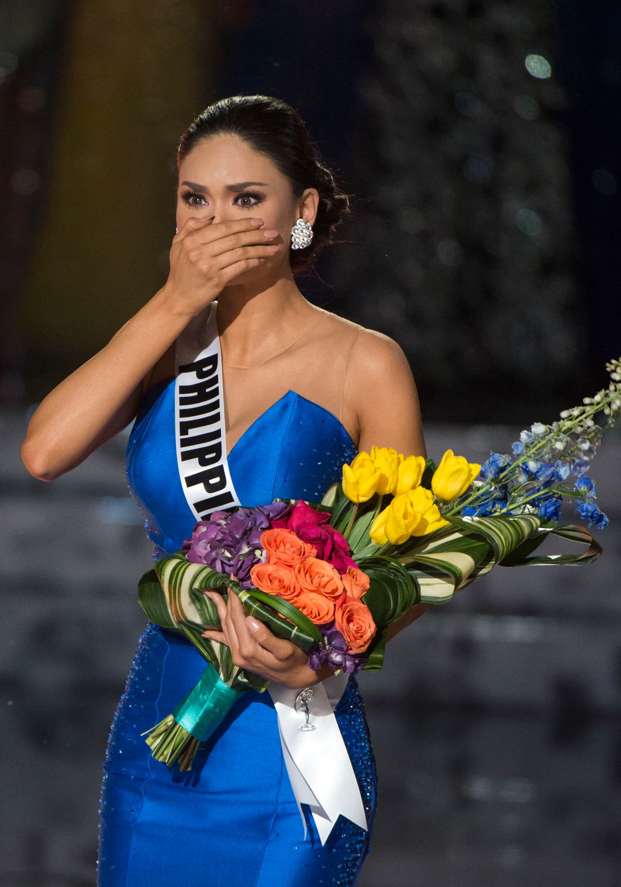 Esta fue la cara de Miss Filipinas al enterarse de lo sucedido.