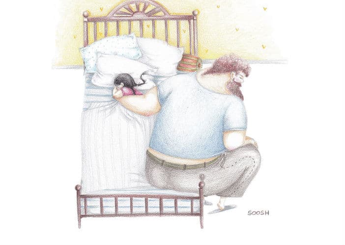 La ilustradora es mamá de un pequeño varón con quien tiene una relación muy cercana.