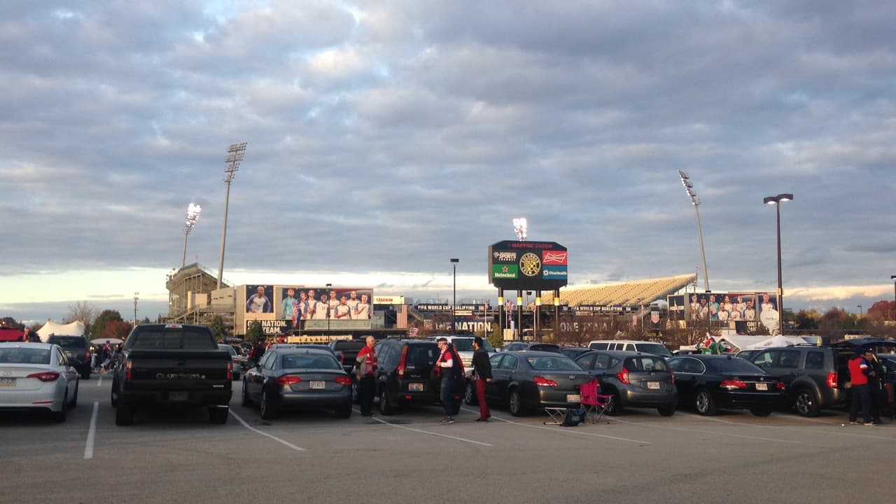 Así lucía la tarde en Columbus previo al duelo Estados Unidos vs. México.