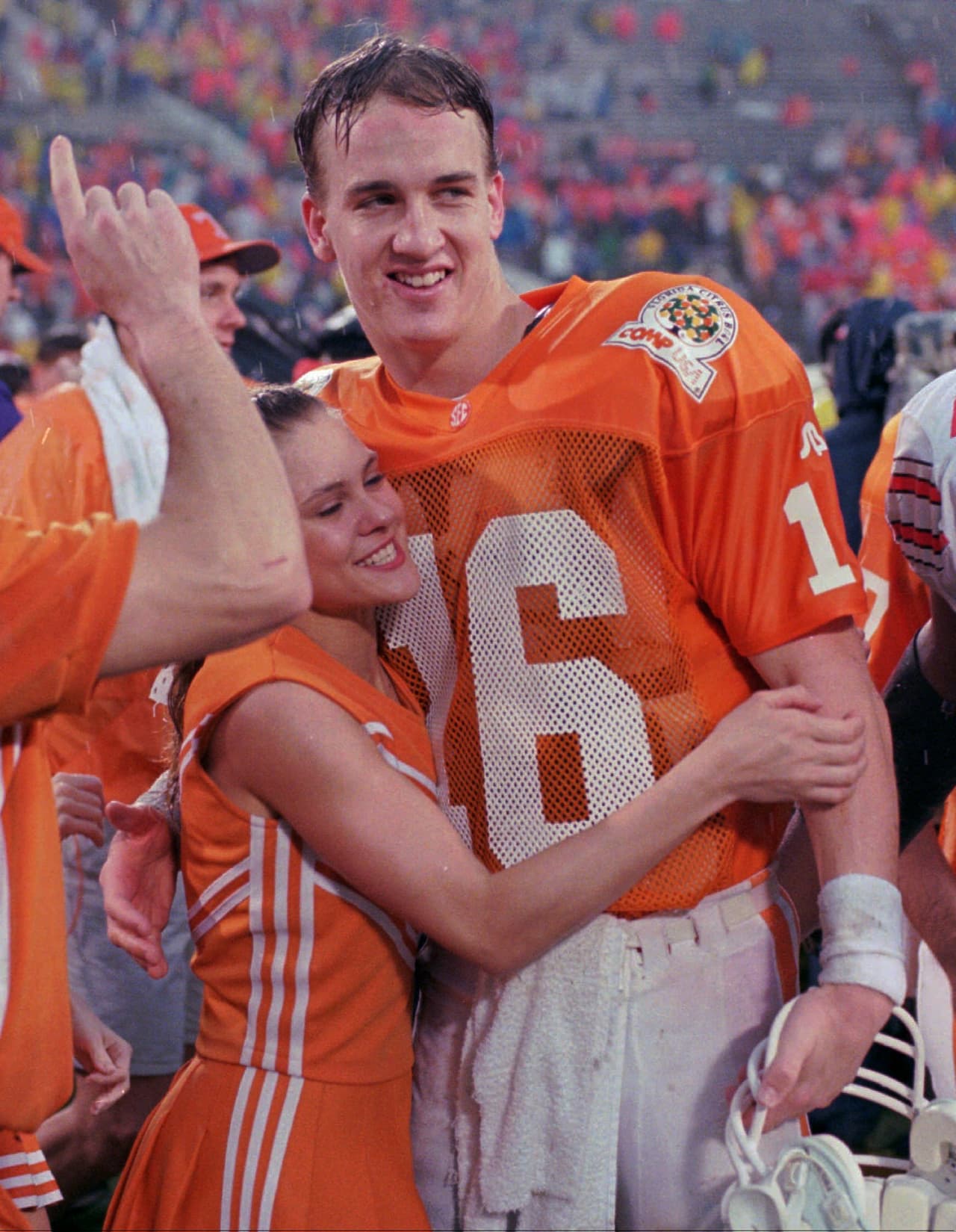 Cuando ganó el Tazón del Cítrico. La Universidad de Tennessee derrotó a la Estatal de Ohio 20-14 en 1996 en Orlando.