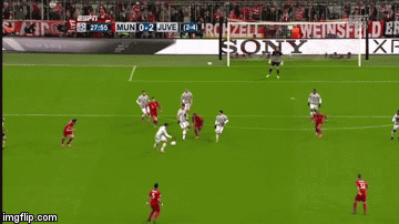 Golazo de Cuadrado en jugada de Morata