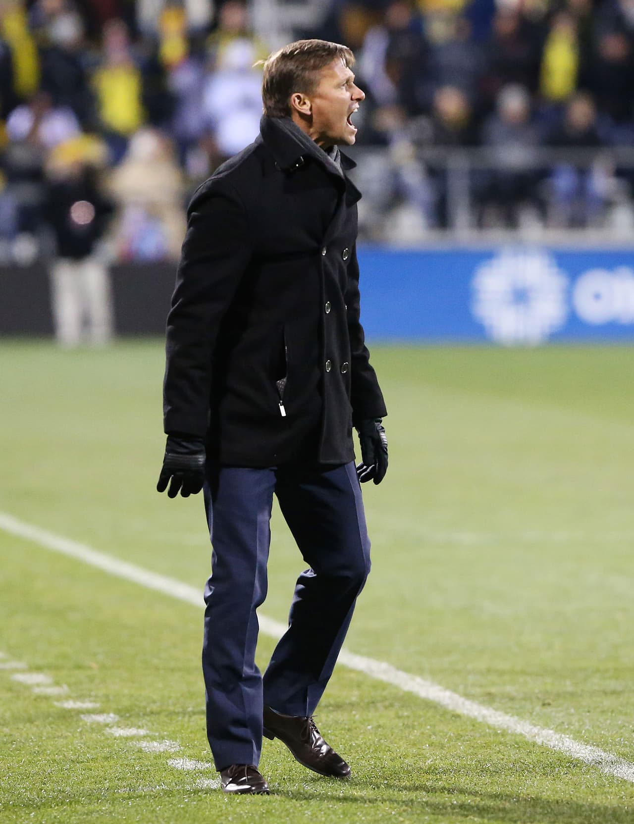 Jesse Marsch, enojado con el arbitraje.