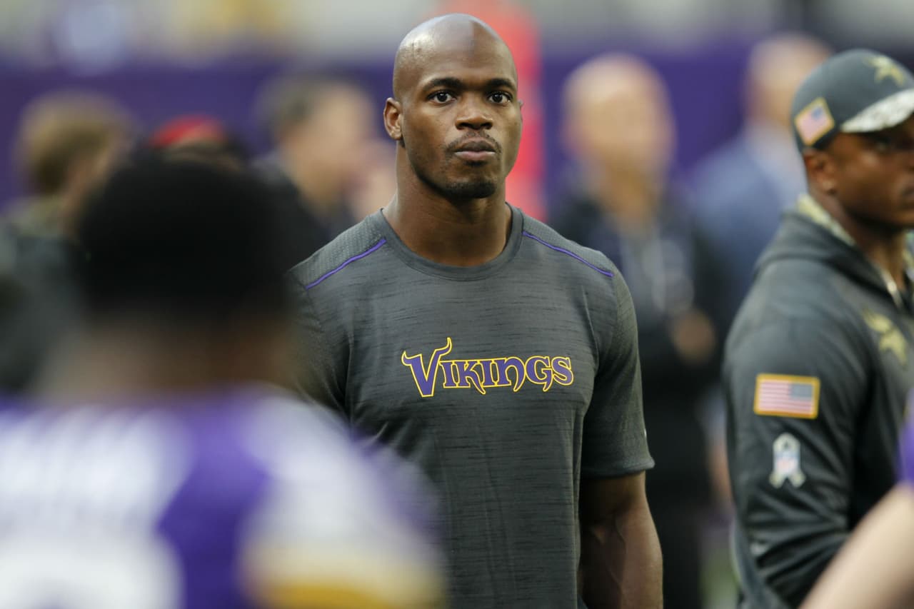 Adrian Peterson no ha jugado desde la Semana 2.