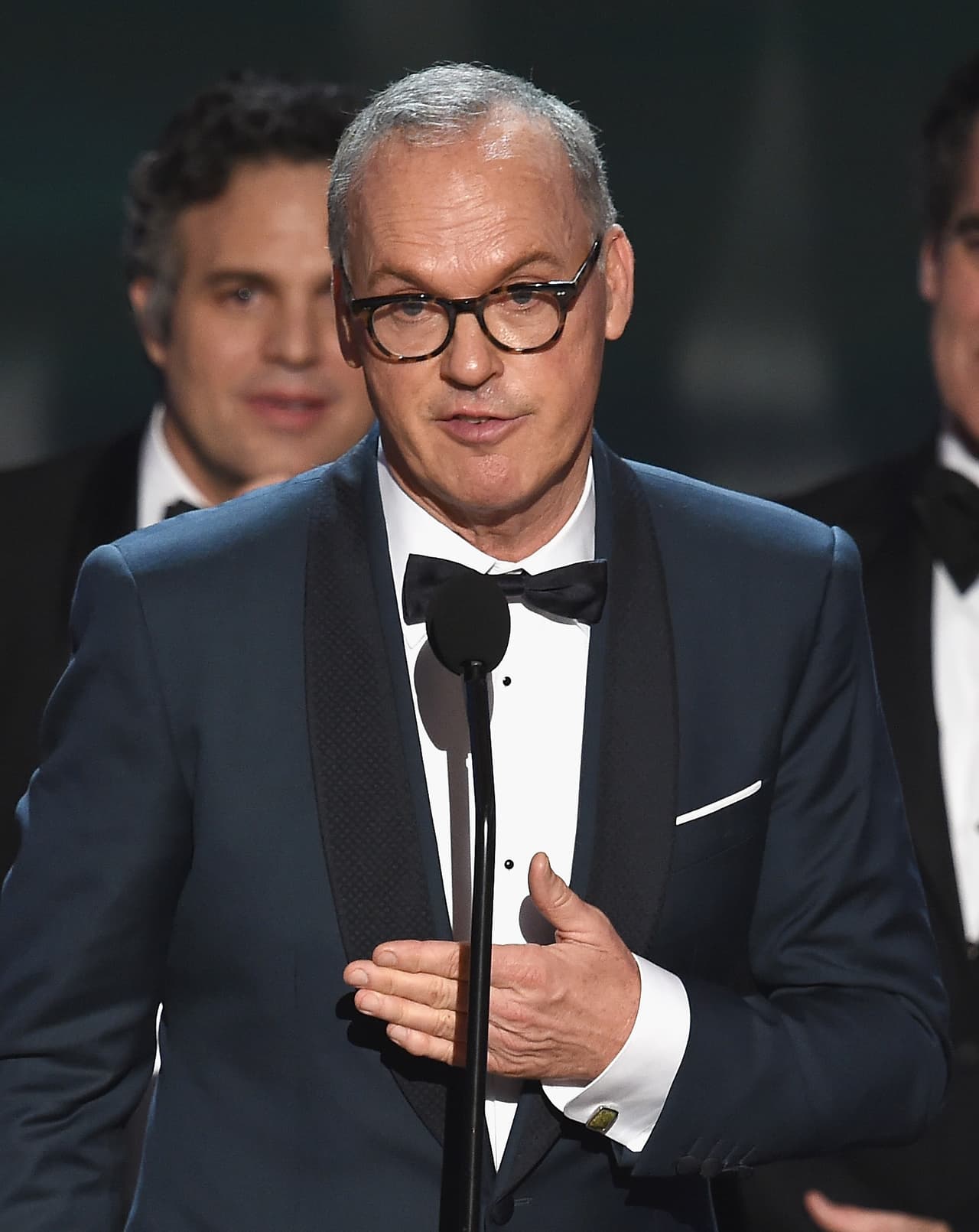 Keaton dio las últimas palabras del discurso de agradecimiento.