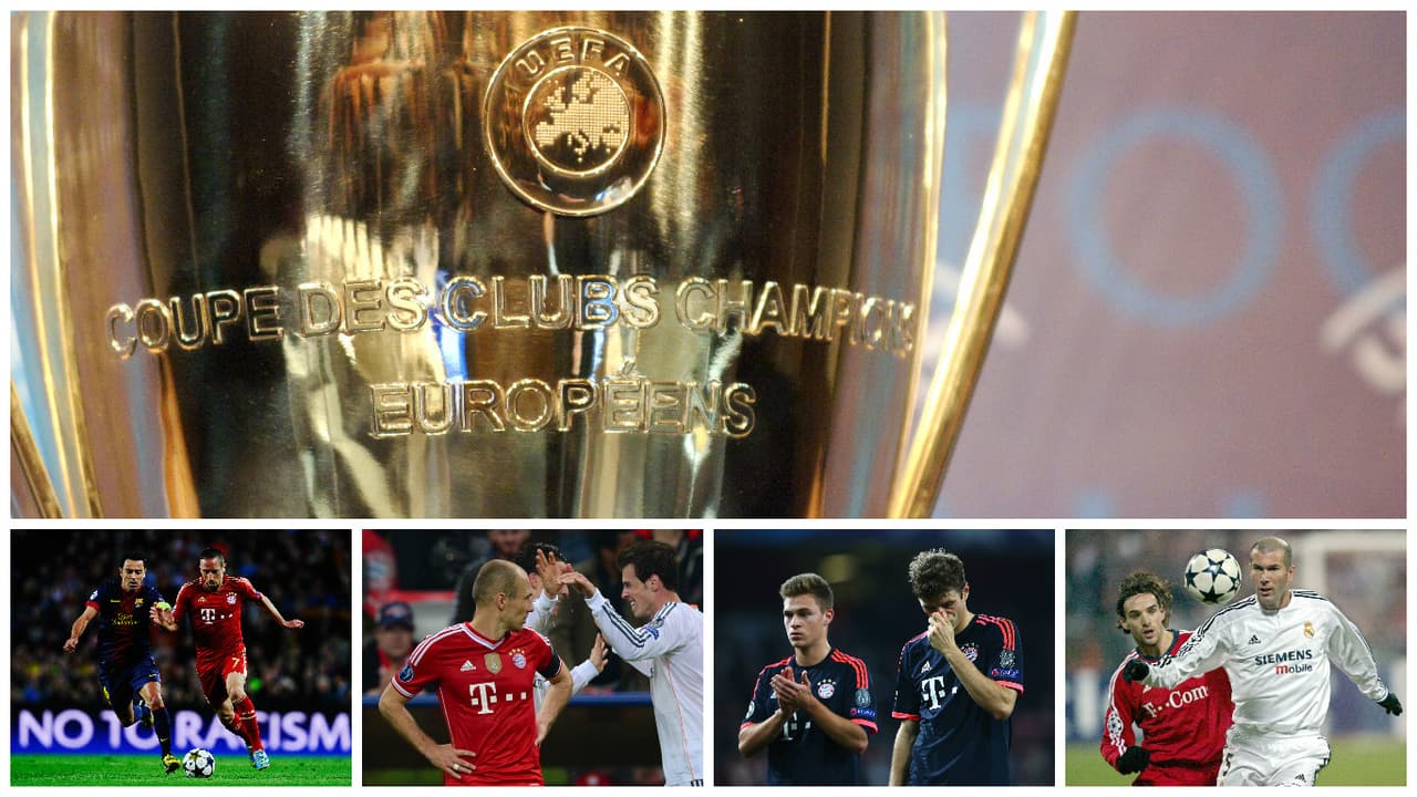 Desde la implementación de la Champions League en la temporada 1992-1993, Bayern Múnich se ha medido en duelos de eliminación directa en 21 partidos a equipos españoles con un saldo de 9 ganados, 10 perdidos y 2 empatados.