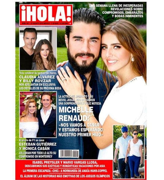 La futura mamá no ha dejado de trabajar a pesar de su condición. Además, semanas atrás celebró su boda con Josué Alvarado.